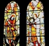 Stained-glass window, St Mary's Church, Knowsley