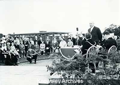 Opening of the Memorial Gates, Knowsley Lane