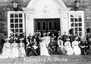 Royal Party at Knowsley Hall