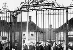 Opening of Memorial Gates, Knowsley Lane