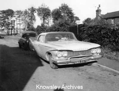 American car on Knowsley Lane, Knowsley