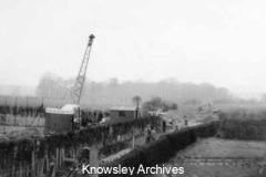 Laying pipework, Alder Lane, Knowsley