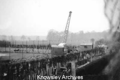Laying pipework, Alder Lane, Knowsley