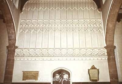 West wall, St Mary's Church, Prescot