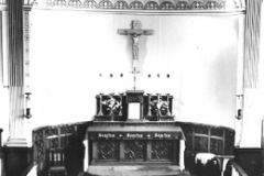 Altar at Portico Chapel, near Prescot