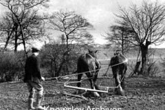 Ploughing the land, Prescot