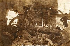 Prescot Mill machinery after the fire