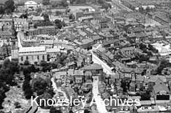 Aerial view of Prescot