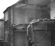 Bomb damage, Swanside Road, Roby