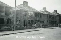 Bomb damage, Swanside Road, Roby