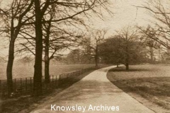 Entrance drive to Roby Hall, Roby